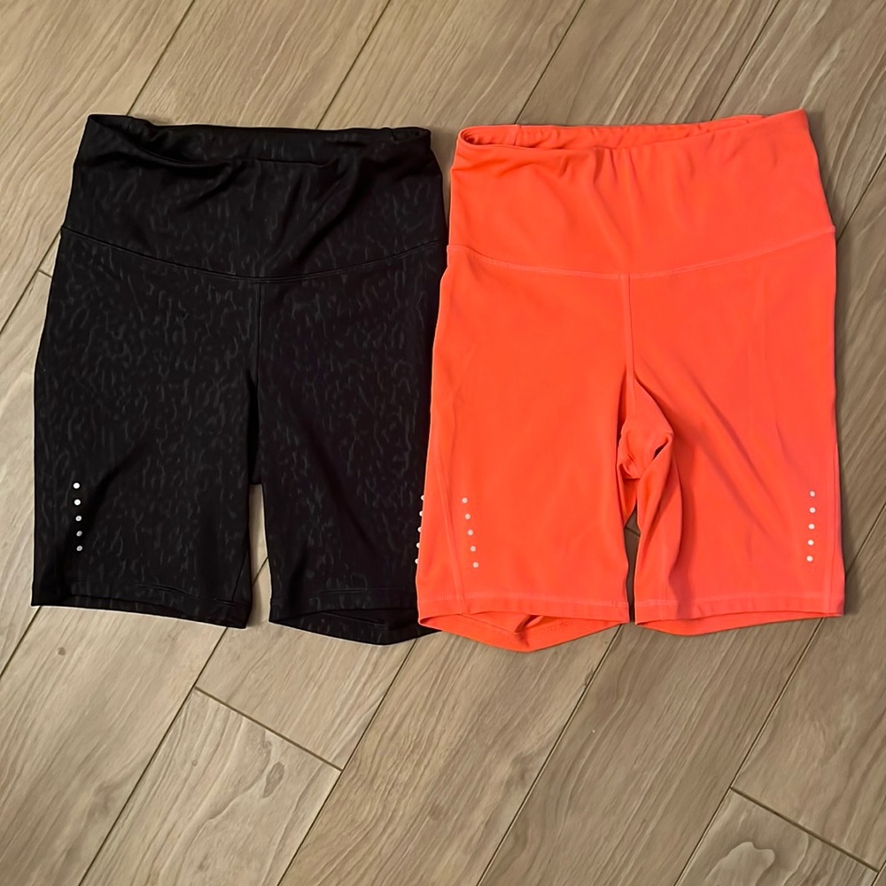 Bundle High-Waist Biker Shorts (M)- 2 Pairs Old Navy Active